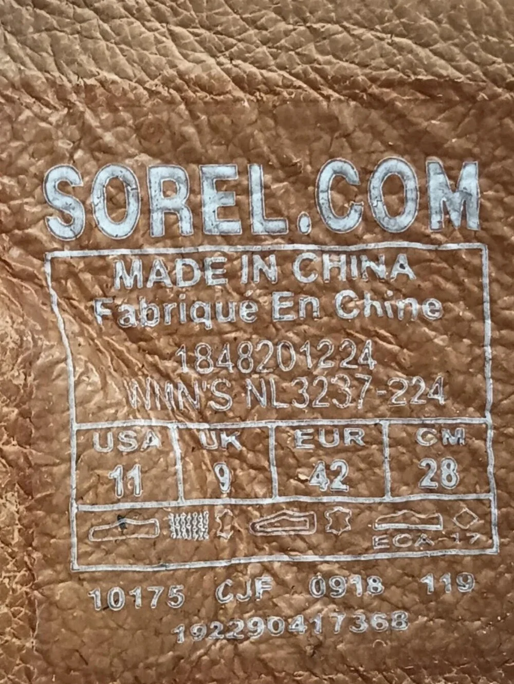 Sorel Nadia Camel Brown  Elastic Strap Sandals Size 11 Used Exc